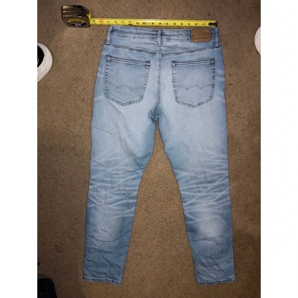 American Eagle Mens Athletic Fit Light Wash Airflex+ Jeans 30x30‎ T01-23